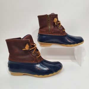 Sperry Saltwater Waterproof Leather Duck Boots